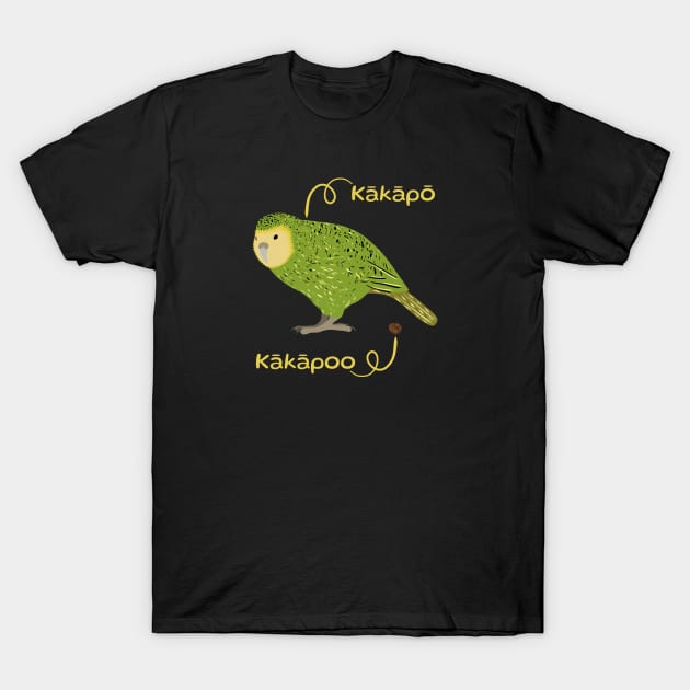 Kakapo VS Kakapoo T-Shirt by BinChickenBaby